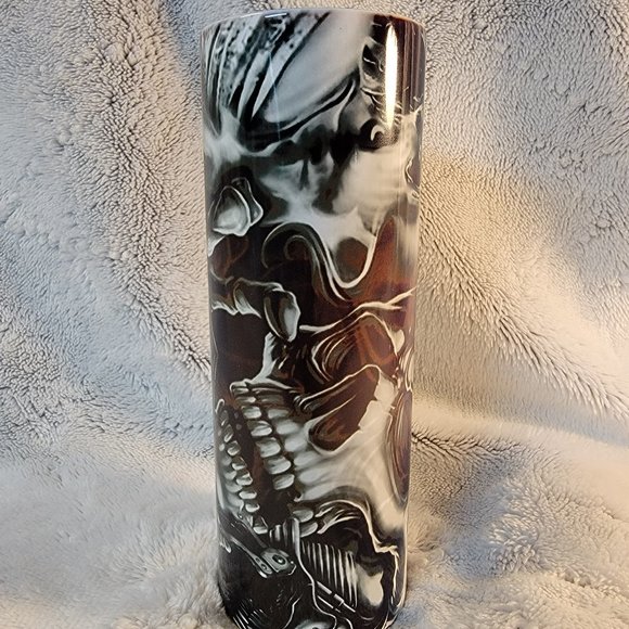 Biker Shield 20oz Skinny Tumbler - Picture 3 of 3